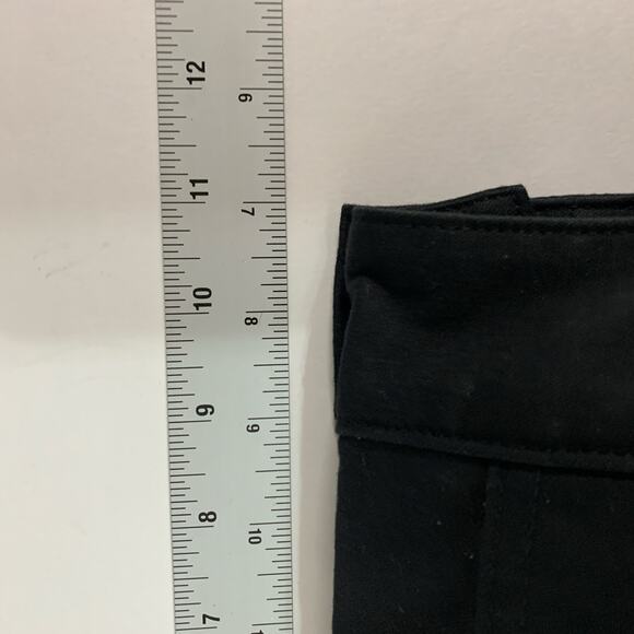 A.L.C. 2 Black Utility Large Front Pocket Chino Pants Straight Leg Cotton - Picture 8 of 9